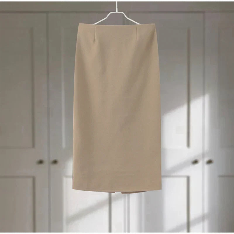 סט שני חלקים צמרי בעיצוב מלכותי חצאית מידי ובלייזר - Reina